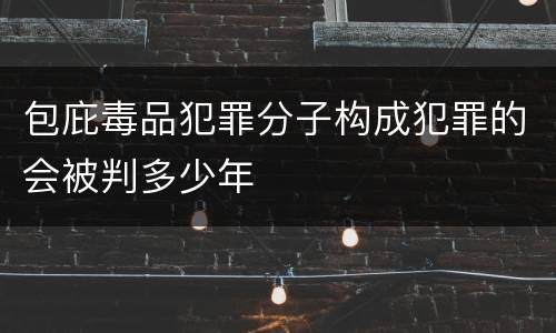包庇毒品犯罪分子构成犯罪的会被判多少年