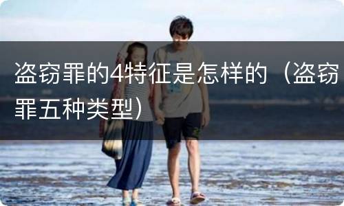 盗窃罪的4特征是怎样的（盗窃罪五种类型）