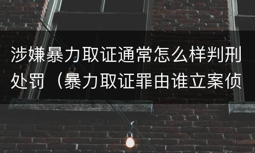 涉嫌暴力取证通常怎么样判刑处罚（暴力取证罪由谁立案侦查）