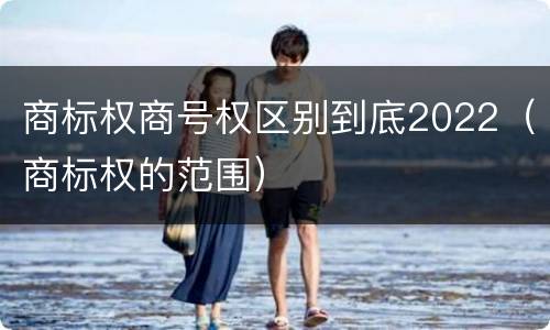 商标权商号权区别到底2022（商标权的范围）