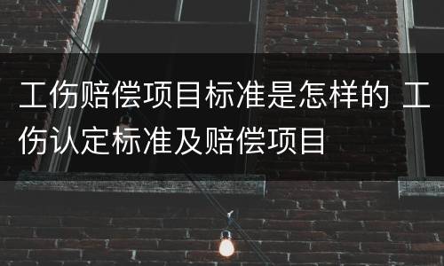 工伤赔偿项目标准是怎样的 工伤认定标准及赔偿项目