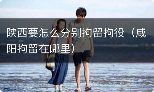 陕西要怎么分别拘留拘役（咸阳拘留在哪里）