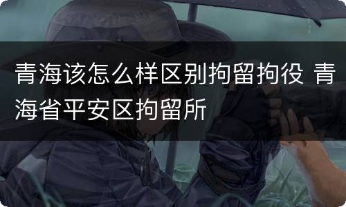青海该怎么样区别拘留拘役 青海省平安区拘留所