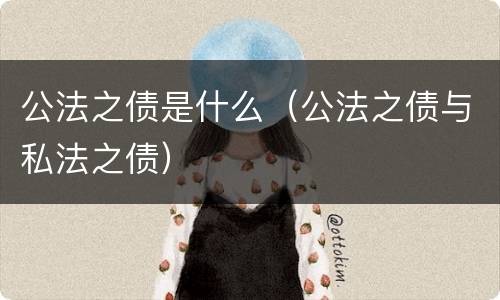 公法之债是什么（公法之债与私法之债）