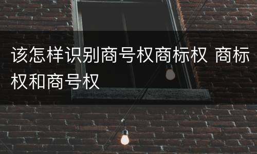 该怎样识别商号权商标权 商标权和商号权