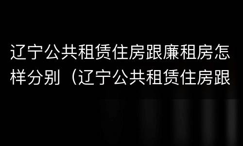 辽宁公共租赁住房跟廉租房怎样分别（辽宁公共租赁住房跟廉租房怎样分别的）