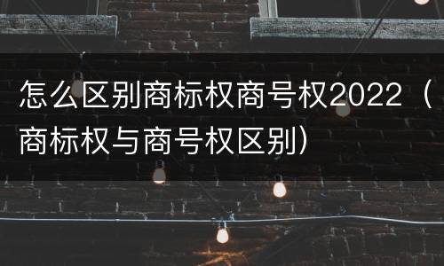 怎么区别商标权商号权2022（商标权与商号权区别）