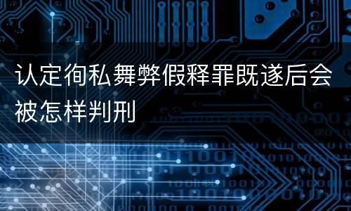 认定徇私舞弊假释罪既遂后会被怎样判刑
