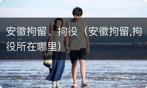 安徽拘留、拘役（安徽拘留,拘役所在哪里）