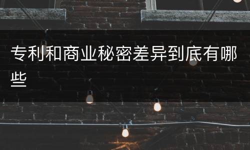 专利和商业秘密差异到底有哪些
