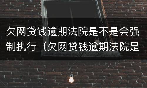 欠网贷钱逾期法院是不是会强制执行（欠网贷钱逾期法院是不是会强制执行银行卡）