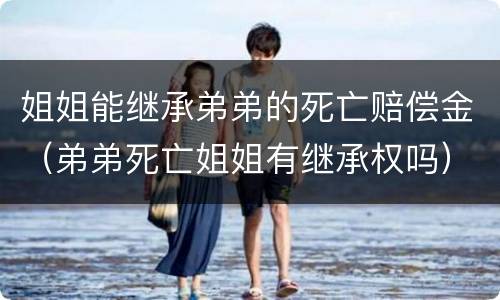 姐姐能继承弟弟的死亡赔偿金（弟弟死亡姐姐有继承权吗）