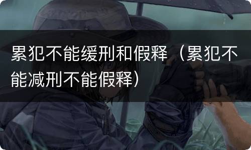 累犯不能缓刑和假释（累犯不能减刑不能假释）