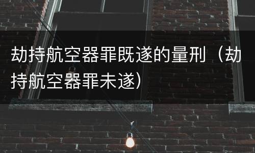 劫持航空器罪既遂的量刑（劫持航空器罪未遂）