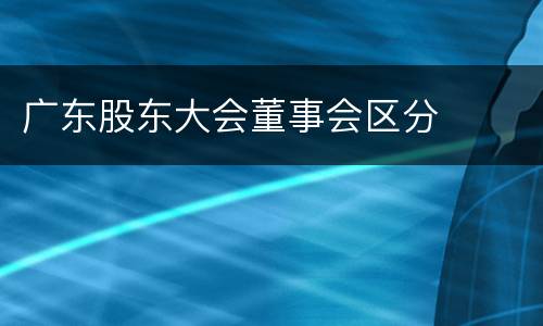 广东股东大会董事会区分