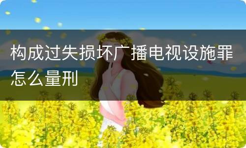 构成过失损坏广播电视设施罪怎么量刑