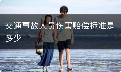 交通事故人员伤害赔偿标准是多少