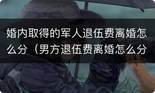 婚内取得的军人退伍费离婚怎么分（男方退伍费离婚怎么分）