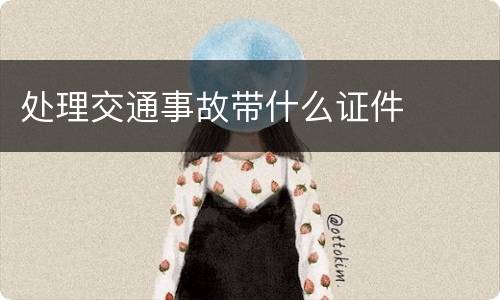 处理交通事故带什么证件