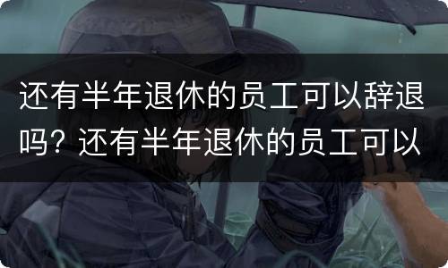 还有半年退休的员工可以辞退吗? 还有半年退休的员工可以辞退吗合法吗