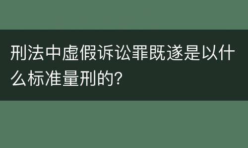 刑法中虚假诉讼罪既遂是以什么标准量刑的？