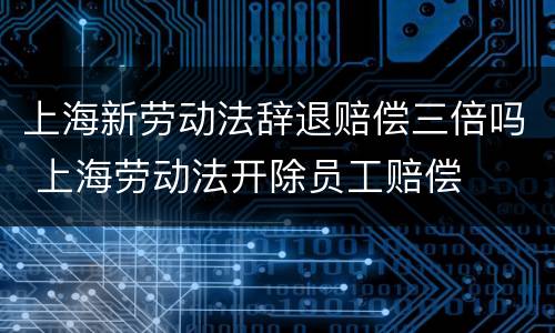 上海新劳动法辞退赔偿三倍吗 上海劳动法开除员工赔偿