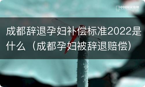 成都辞退孕妇补偿标准2022是什么（成都孕妇被辞退赔偿）