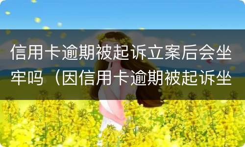 信用卡逾期被起诉立案后会坐牢吗（因信用卡逾期被起诉坐牢的多吗）