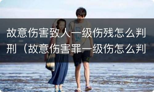 故意伤害致人一级伤残怎么判刑（故意伤害罪一级伤怎么判）