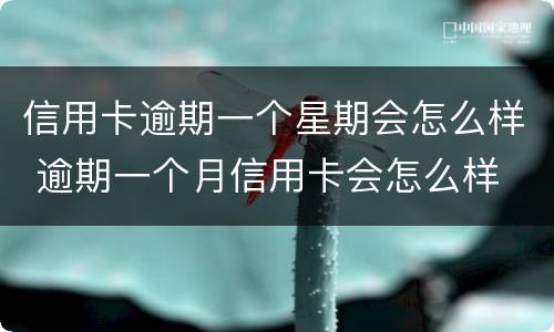信用卡逾期一个星期会怎么样 逾期一个月信用卡会怎么样