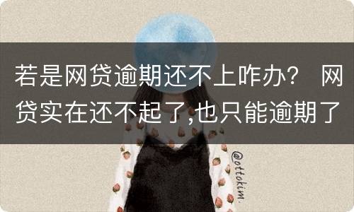 若是网贷逾期还不上咋办？ 网贷实在还不起了,也只能逾期了