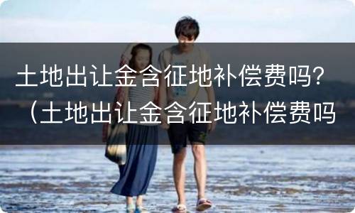 土地出让金含征地补偿费吗？（土地出让金含征地补偿费吗合法吗）
