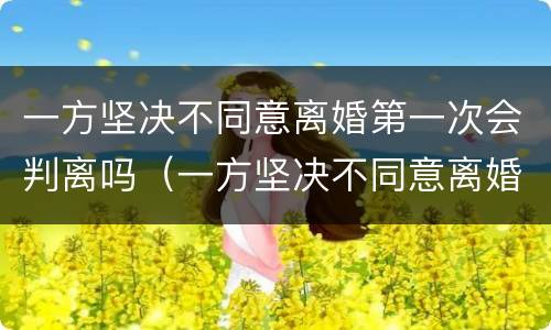 一方坚决不同意离婚第一次会判离吗（一方坚决不同意离婚第一次会判离吗知乎）