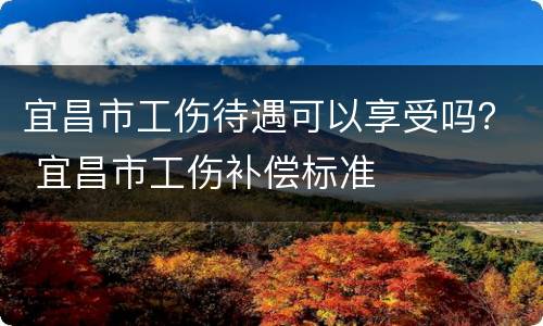 宜昌市工伤待遇可以享受吗？ 宜昌市工伤补偿标准