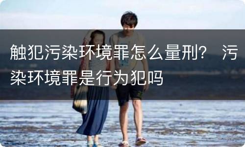 触犯污染环境罪怎么量刑？ 污染环境罪是行为犯吗