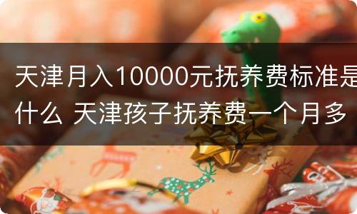 天津月入10000元抚养费标准是什么 天津孩子抚养费一个月多少钱