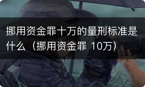 挪用资金罪十万的量刑标准是什么（挪用资金罪 10万）