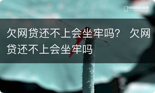 欠网贷还不上会坐牢吗？ 欠网贷还不上会坐牢吗