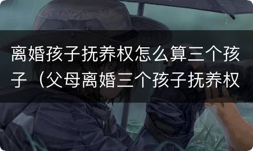 离婚孩子抚养权怎么算三个孩子（父母离婚三个孩子抚养权怎么算）