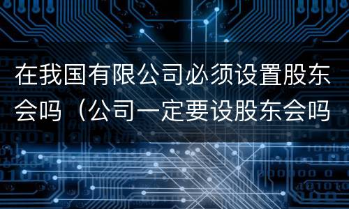 在我国有限公司必须设置股东会吗（公司一定要设股东会吗）