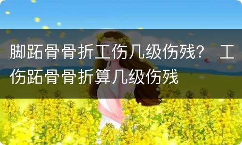 脚跖骨骨折工伤几级伤残？ 工伤跖骨骨折算几级伤残