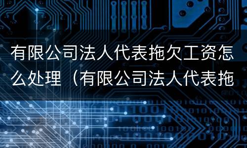 有限公司法人代表拖欠工资怎么处理（有限公司法人代表拖欠工资怎么处理呢）