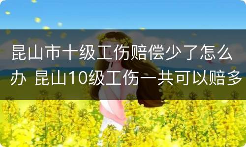 昆山市十级工伤赔偿少了怎么办 昆山10级工伤一共可以赔多少