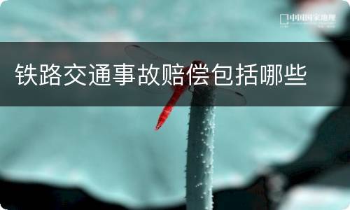 铁路交通事故赔偿包括哪些
