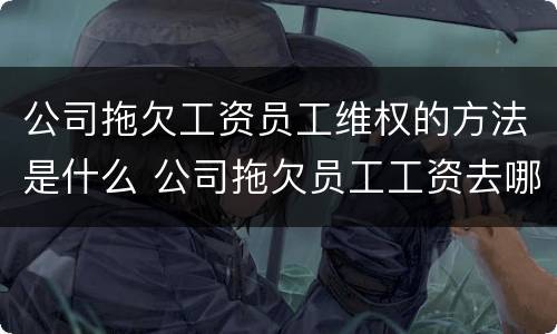 公司拖欠工资员工维权的方法是什么 公司拖欠员工工资去哪里投诉