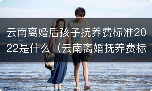 云南离婚后孩子抚养费标准2022是什么（云南离婚抚养费标准2020）