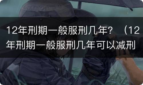 12年刑期一般服刑几年？（12年刑期一般服刑几年可以减刑）