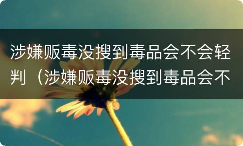 涉嫌贩毒没搜到毒品会不会轻判（涉嫌贩毒没搜到毒品会不会轻判呢）