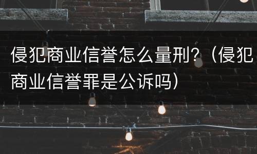 侵犯商业信誉怎么量刑?（侵犯商业信誉罪是公诉吗）