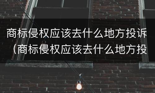 商标侵权应该去什么地方投诉（商标侵权应该去什么地方投诉呢）